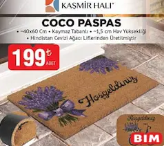 KAŞMİR HALI COCO PASPAS 40X60 CM